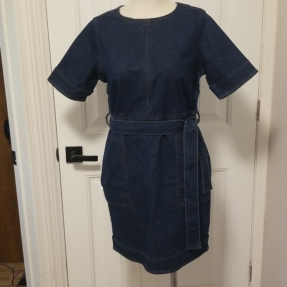 Christian Siriano Gloria Vanderbilt collab Denim Dress Womens Size 6 - Picture 5 of 7